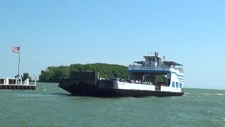 PUTINBAY OHIO Miller Ferry from Catawba [upl. by Eilatam]