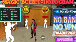 Ob46 Magic Bullet  Hologram l Free Fire Anti Blacklist Cs Rank Working Data Config File [upl. by Sikleb]