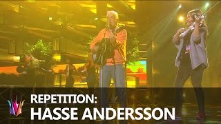 Hasse Andersson repeterar quotGuld och Gröna Skogarquot  Melodifestivalen 2015 [upl. by Aicak814]