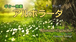 Ｆ．タレガ「アルボラーダ」ギター独奏。Francisco Tárrega quotAlborada Caprichoquot for Guitar solo [upl. by Wilton425]