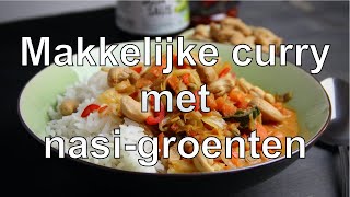 Makkelijke curry met nasi groenten [upl. by Redyr372]