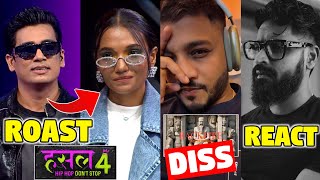 PANTHER ROAST DEE MC IN HUSTLE 4 🫣 amp ELIMINATION  INDEEP BAKSHI DISSED RAFTAAR  EMIWAY REACT [upl. by Davenport]