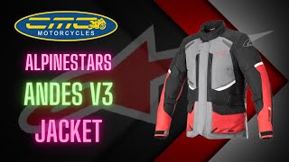 The new Alpinestars Andes V3 Drystar Motorcycle Jacket [upl. by Anigar]