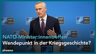 Jens Stoltenberg vor dem NATOMinisterinnentreffen am 140623 [upl. by Asseret]