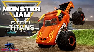 Monster Jam Steel Titans Freestyle Tournament  Anaheim [upl. by Ahsinnek]