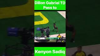 Dillon Gabriel hits Kenyon Sadiq for the Oregon TD 🏈 collegefootball [upl. by Hamann]