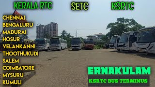 ERNAKULAM Bus Terminus  SETC Buses In KERALA  Travel Advisor [upl. by Cardew]