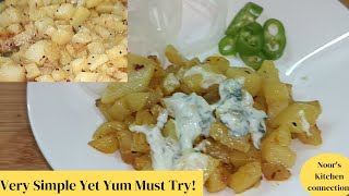 Fried Potatoes  Potato Fry Recipe  Noors Kitchen Connection  Simple Potato Recipe [upl. by Kirat]