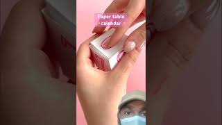 Beautiful Paper Art  Makeing Table Calendar with Paper 🗞️shorts shortvideo youtubeshorts [upl. by Leclair]