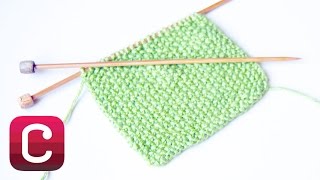 Learn to Knit Seed Stitch with Debbie Stoller  Creativebug [upl. by Enyedy]