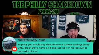 Philly 500 exposes Mark Holmes by saying that Mark holmess wife is an eagles fan [upl. by Arata883]