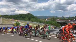 Barberino di Mugello ultima quottappaquot del Mugello per il Giro dItalia [upl. by Enylcaj]