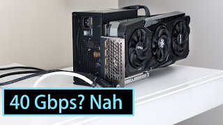 Thunderbolt eGPU bandwidth limit explained  RTX 4090  13700H [upl. by Sicular]