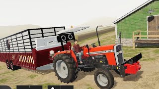 Fs 20 Lite Messay Tractor full load with big trolley FS 20 Preet Singh gaming [upl. by Novoj728]