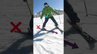 Why people struggle to parallel ski Remember skis first torso after  not the other way around ⛷️ [upl. by Aihsekat]