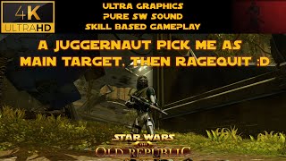 A Juggernaut picks me as main target then ragequit  Concealment Operative  SWTOR PvP 73 [upl. by Rania]