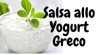 Salsa allo yogurt greco [upl. by Lechner702]