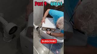 Complete Bathroom Renovation Part 9 Installing a Caroma Luna Cleanflush Toilet SHORTS [upl. by Liatris]