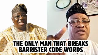 MEET THE MAN THAT BREAKS THE CODE WORDS FROM DR SIKIRU AYINDE BARRISTER [upl. by Garv]