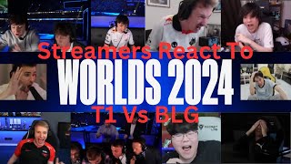 Streamers React to the FINAL Teamfight at Worlds 2024 Day 21 [upl. by Rumpf]