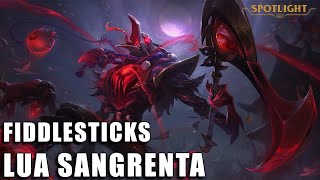 Fiddlesticks Lua Sangrenta  Skin Spotlight COMPLETO [upl. by Aleehs]