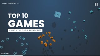 Top 10 Games using Html CSS and Javascript from Codepen [upl. by Finer]