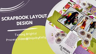 Scrapbook Layout Design with a SketchTaming the Brights [upl. by Leanor3]