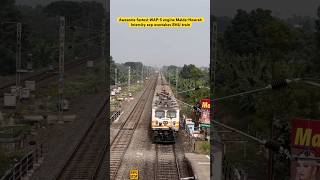 Awesome fast WAP5 MaldaHowrah Intercity exp overtakes EMU Local [upl. by Dnomal711]