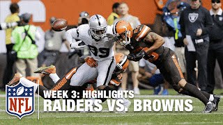 Raiders vs Browns  Week 3 Highlights  NFL [upl. by Orian]