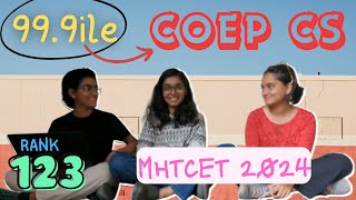 Toppers Talk  mhtcet 2024  coep  vjti  coep cs [upl. by Ninel]