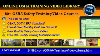 Online OSHA Training Library  OSHA safety videos in the workplace 2023 [upl. by Daahsar282]