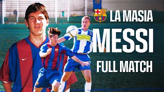 🍿 ENJOY LIONEL MESSIs PERFORMANCE AT LA MASIA AT THE AGE OF 17  FULL MATCH 💎  FC Barcelona [upl. by Annoyi]