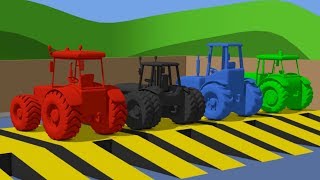 Tractor and other stories about childrens agricultural vehicles  Video for Kids  Traktory Bajki [upl. by Hisbe]