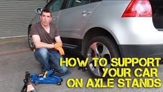 How to Safely Support Your Car on Axle Stands [upl. by Cristobal]