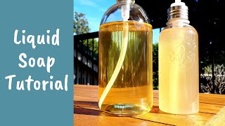 Liquid Soap Making Tutorial – Complete Process and Easy Beginner Recipe [upl. by Willman]