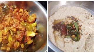 How to make kobbari pachadi and cauliflower currysubscribe trending trendingvideoyoutubevideo v [upl. by Entwistle]