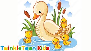 Six Little Ducks  Nursery Rhymes  Kids Songs  Animals Songs For Preschool  Twinkle Town Kids [upl. by Georgina82]