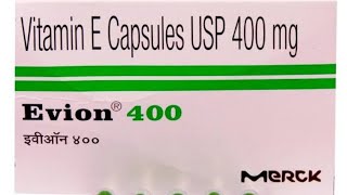 Evion 400 capsule uses in hindi  good treatment for hair ampskin Doses side effect [upl. by Oirelav]