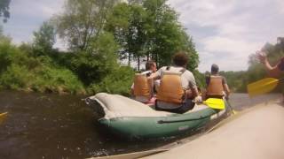 Rafting  Krumau Cesky Krumlov Czech Republic [upl. by Innoc]