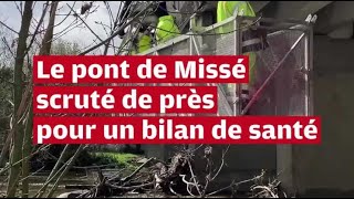 VIDÉO À Thouars le pont de Missé observé de près pour une inspection de sécurité [upl. by Fleisher]