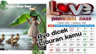 Kalender 2025 Lengkap hari Libur Nasional Tanggal Jawa Tanggal Hijriyah Cek hari liburmu [upl. by Caitrin]