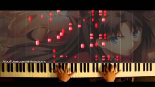 「FateStay Night Unlimited Blade Works 2014」OP  Ideal White piano solo  Mashiro Ayano [upl. by Tennies]