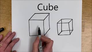 How to Draw 3D Shapes [upl. by Atteuqcaj88]