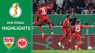 Eintracht wins intense SemiFinal  VfB Stuttgart vs Eintracht Frankfurt 23  DFBPokal [upl. by Rma985]