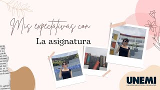 Mis expectativas con la asignatura [upl. by Accissej]