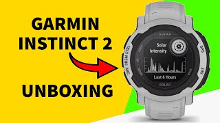 Garmin Instinct 2 Solar Mist Gray Unboxing 4K 0100262701 [upl. by Markos378]