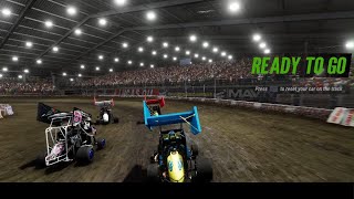 World of Outlaws Dirt Racing 24  Xtreme Dirt Racing League R3  Micro Sprints Bmain Race [upl. by Yderf]