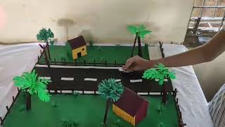 PIEZOELECTRICITY  PIEZOELECTRIC ROAD  SCIENCE PROJECT  PHYSICS  BY CUHSS STUDENTS  2020 [upl. by Ahilam546]