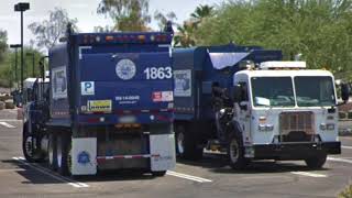 City of Peoria garbage trucks ive seen on Google maps [upl. by Grewitz806]