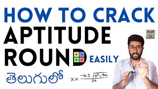 How to Crack Aptitude Round in Telugu  Aptitude Test Preparation  Vamsi Bhavani [upl. by Esinrahs]